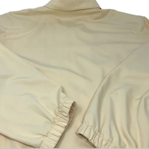 Alfred Dunner Women’s Pastel Yellow Beaded Zip Wind Breaker Jacket Coat Size 20 - Picture 14 of 15